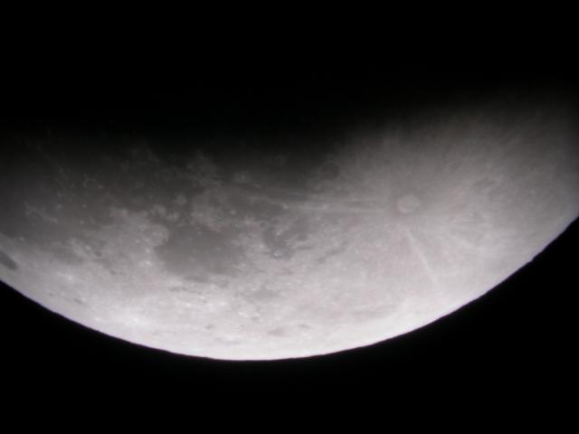 Receding Eclipse from Bloomfield NJ, 11:07 PM