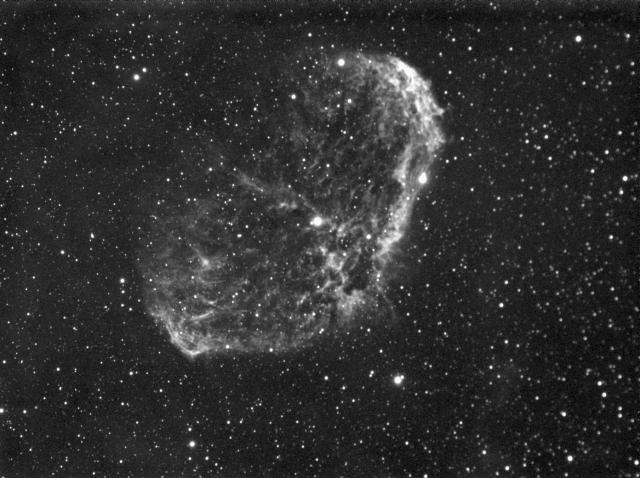 crescent  in full moon