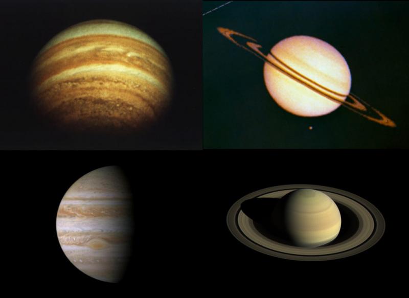 Jupiter and Saturn